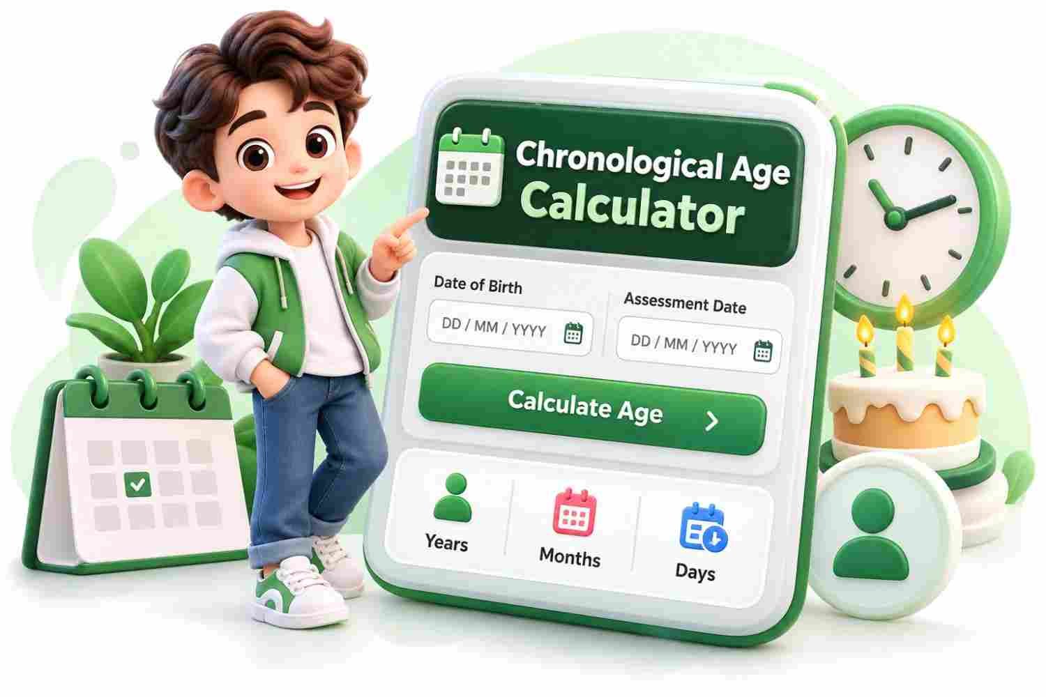 chronological age calculator for testing